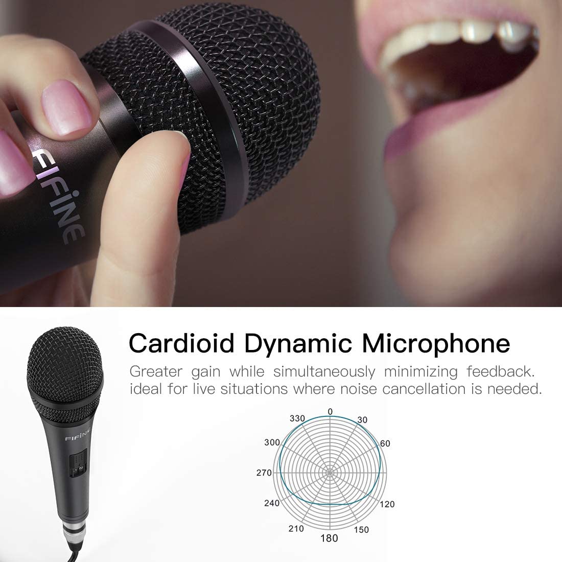 Fifine Wired Microphone K6