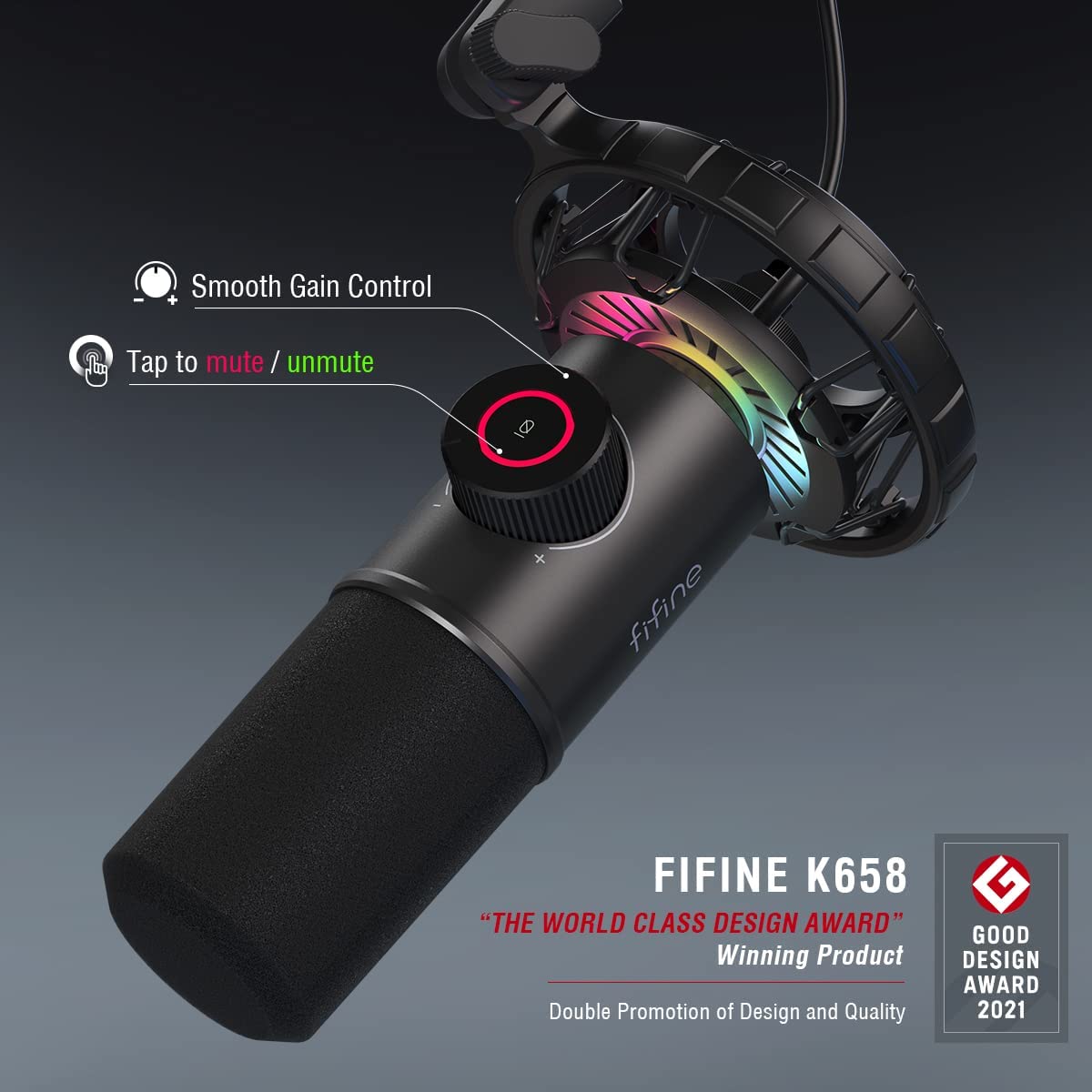 Fifine USB Gaming Microphone K658